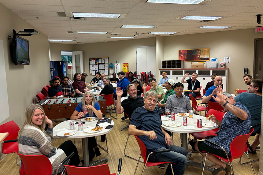 March Networks team members at a special luncheon