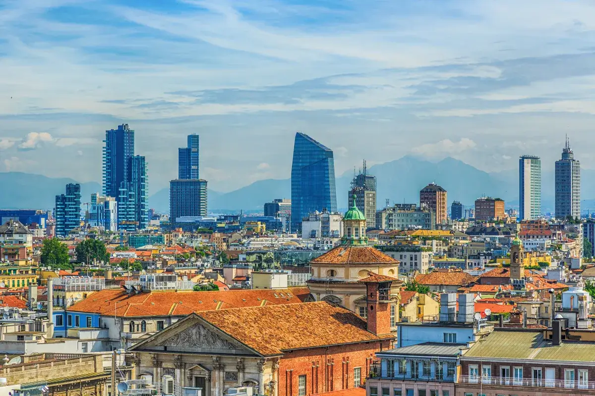 A city landscape in Desio, Italy